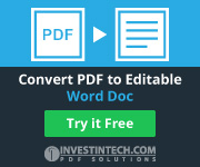 PDF to DOC Conversion