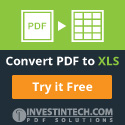 PDF to Excel
